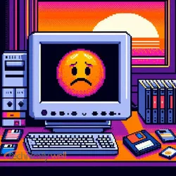 A sad computer