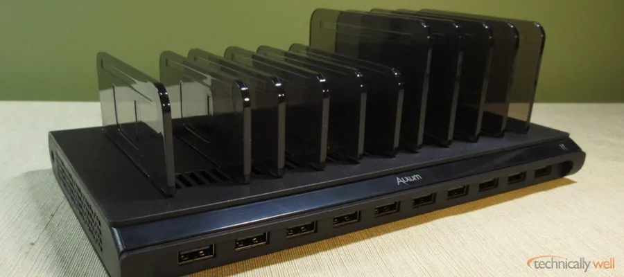 Alxum 10-port USB Smart Charging Station