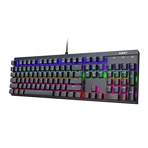 AUKEY LED Mechanical Keyboard LED with Blue Switches