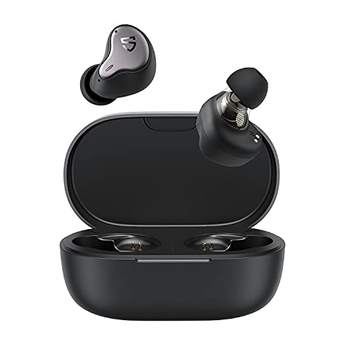 AptX Adaptive Deep Bass Ear Buds with 4 Microphones for Clear Calls 40H USB C/Wireless Charging Earphone Game Mode SoundPEATS H1 Wireless Earbuds Bluetooth 5.2 IPX5 Waterproof for Sports Gym