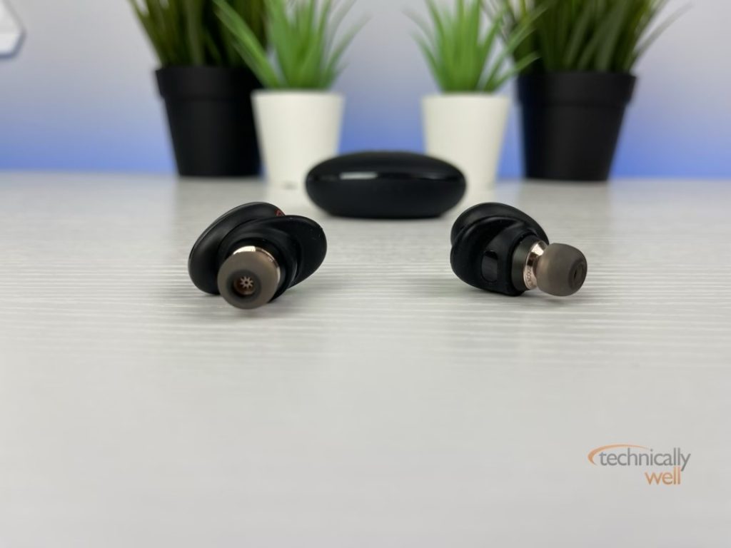 Liberty 3 Pro earbuds outside of their case