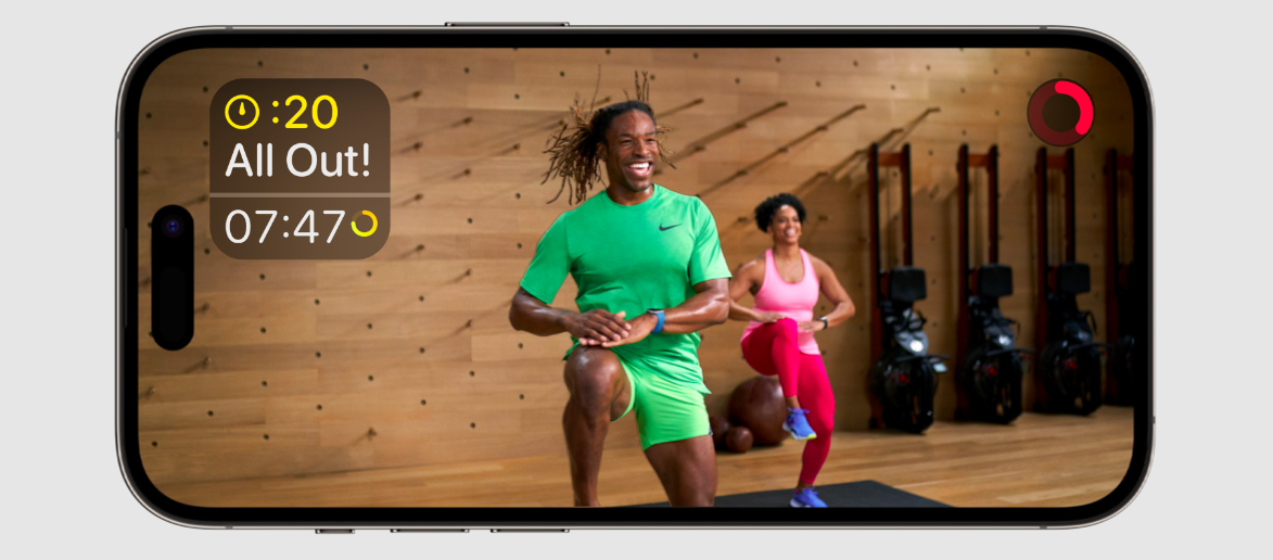 Apple Fitness+ on iPhone