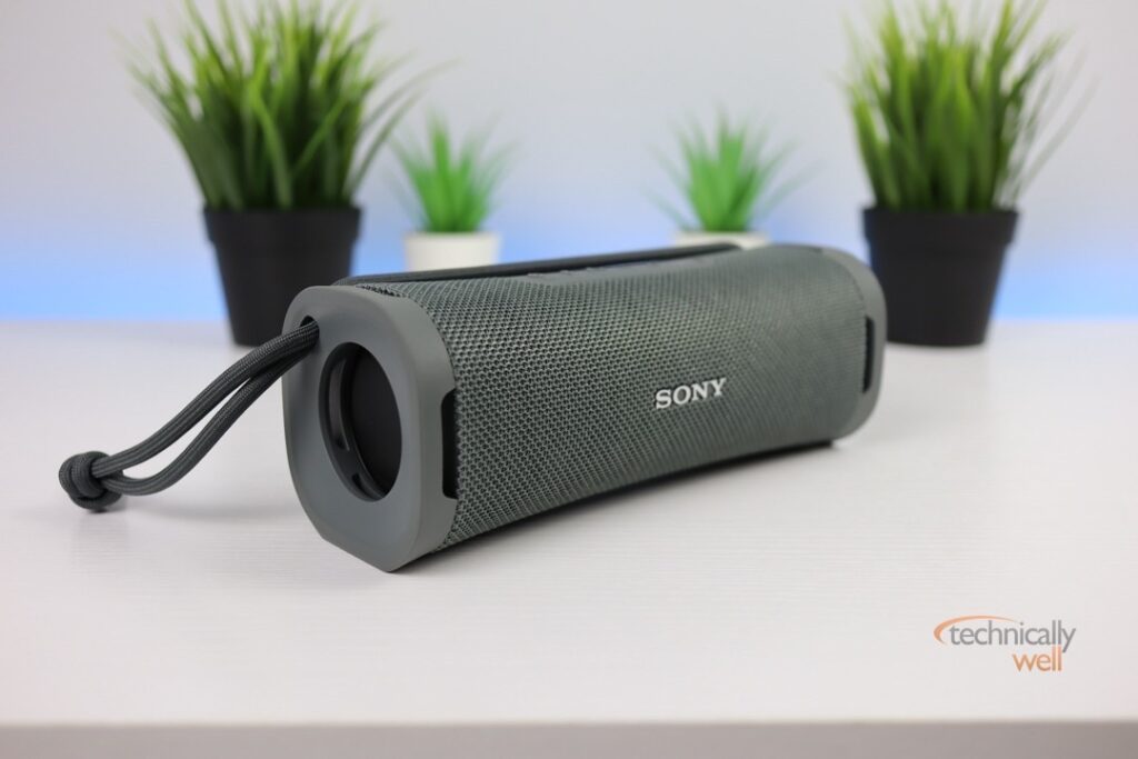 Sony ULT FIELD 1 speaker laying on its side